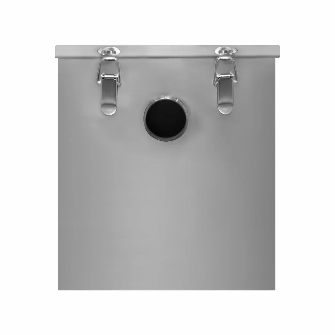 Interceptor Profesional de Trampa de Grasa Comercial 60L Bajo Fregadero Acero Inoxidable Cesta de Filtro Extraíble para Residuos de Alimentos Separador de Aceite Deflector de Agua Desagüe (39x39x39cm)