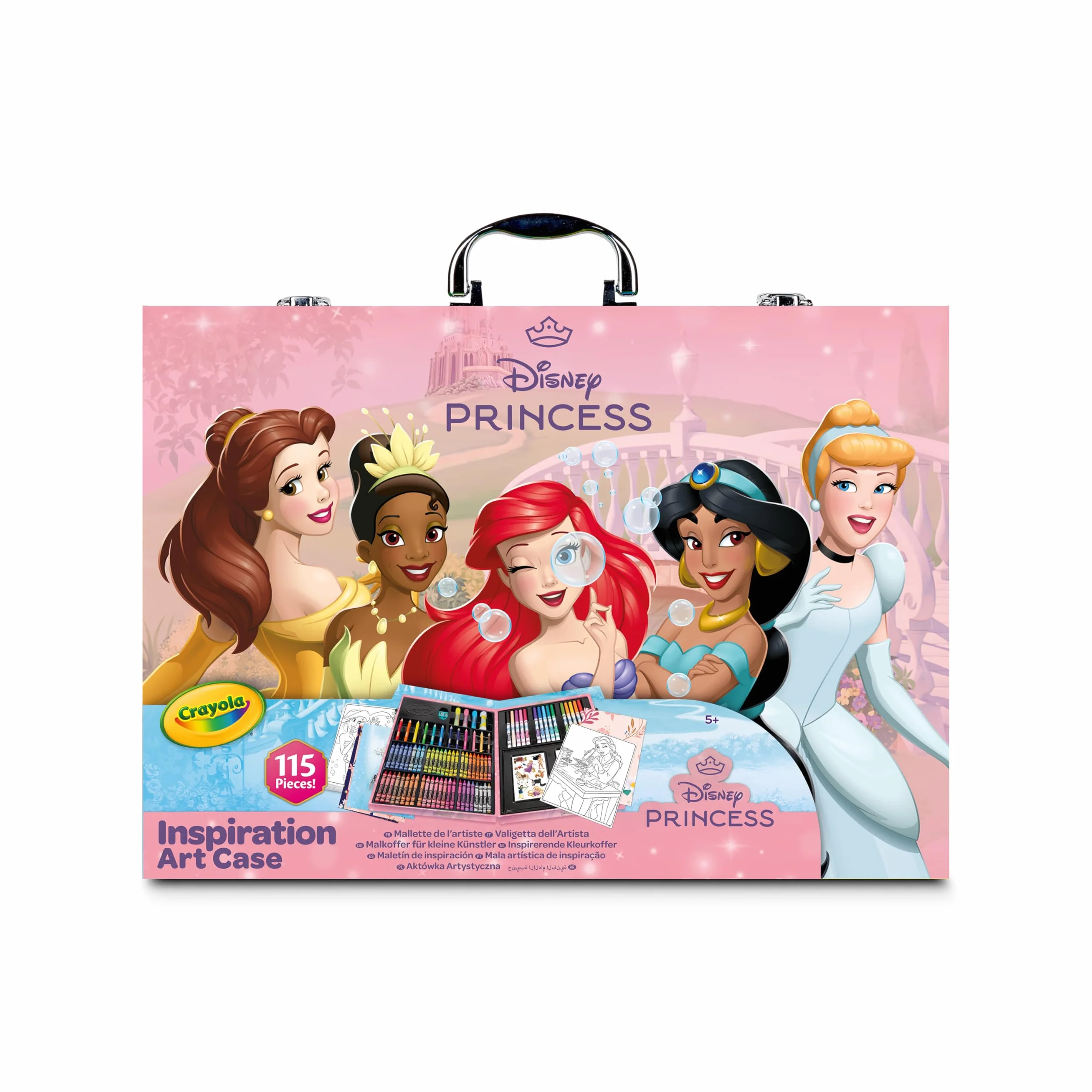 CRAYOLA Maletín del Artista Princesas Disney 115 Piezas
