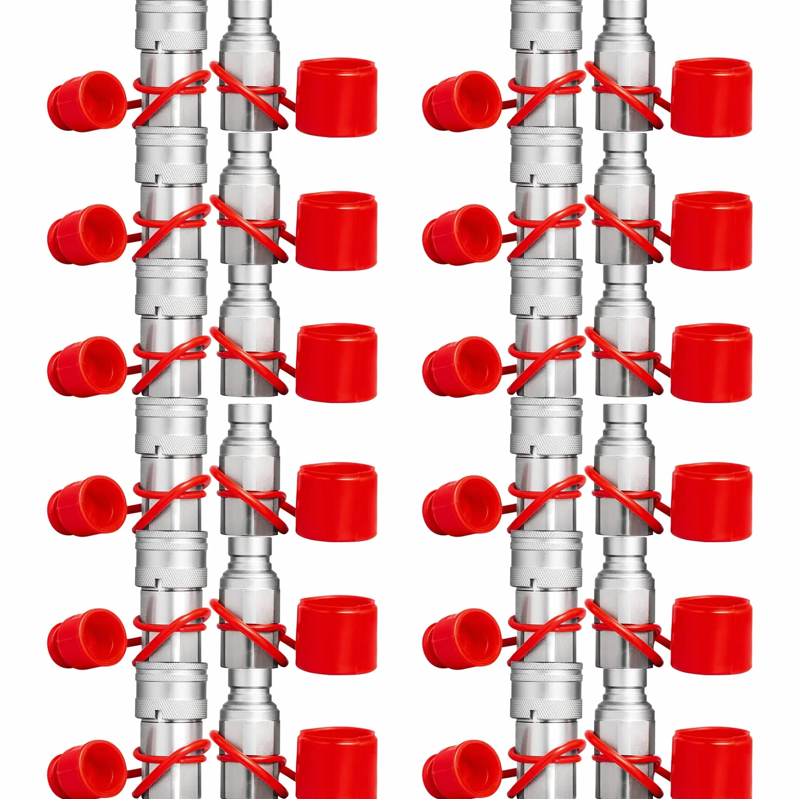 VEVOR Acoplador hidráulico Acoplamiento rápido hidráulico Cuerpo de 1/2" Acoplamiento hidráulico 1/2" NPT Acoplamiento hidráulico Acoplamiento rápido 12 pares Acoplamiento rápido hidráulico 27,6 MPa