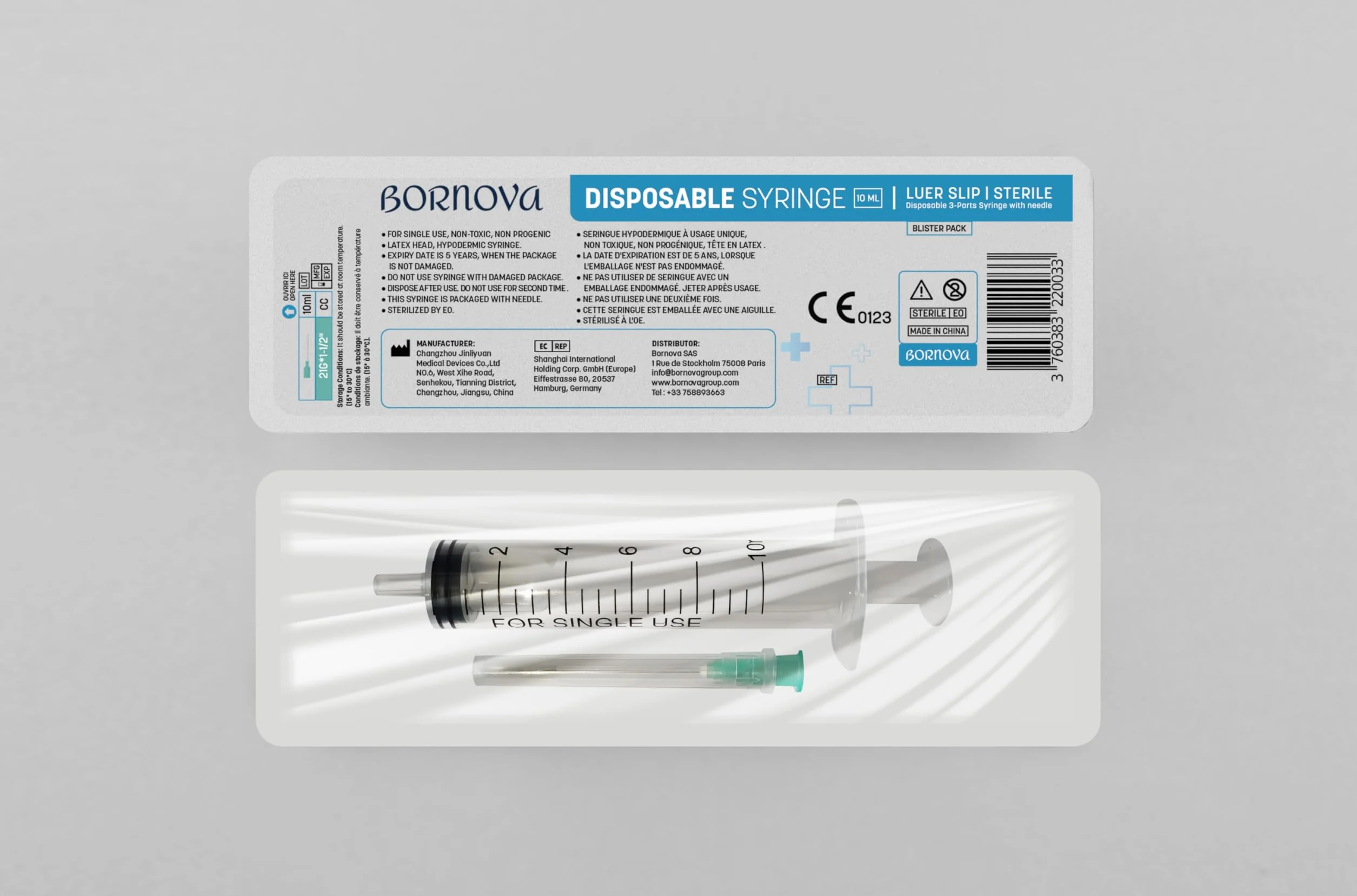 10 ml/lote de 400 unidades dispensadoras de líquidos 10 ml dispensadores de líquidos con 21 g Luer Slip dispensadores de líquidos de plástico de calidad, dosificación de medición de líquidos (10 ml