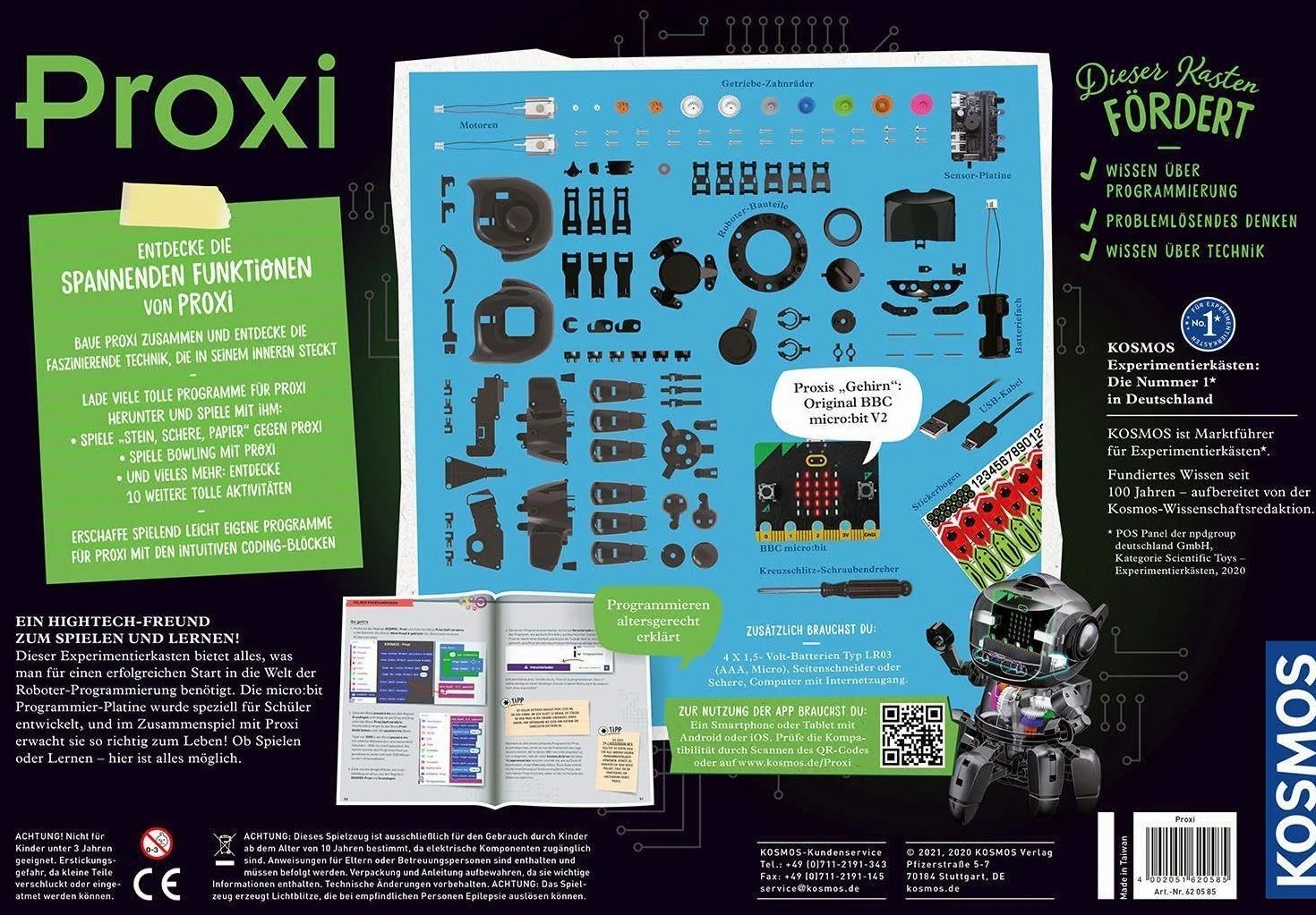 Kosmos Proxi Programmier-Roboter Experimentierkasten