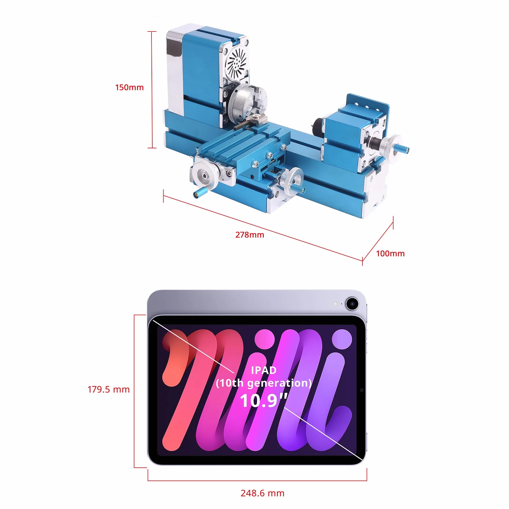 Mini máquina de torno motorizada 2024 de 36 W, herramienta de bricolaje de metal, carpintería, pasatiempos, modelismo para escuela, sala técnica general, equipo de sala de actividades de ciencia y