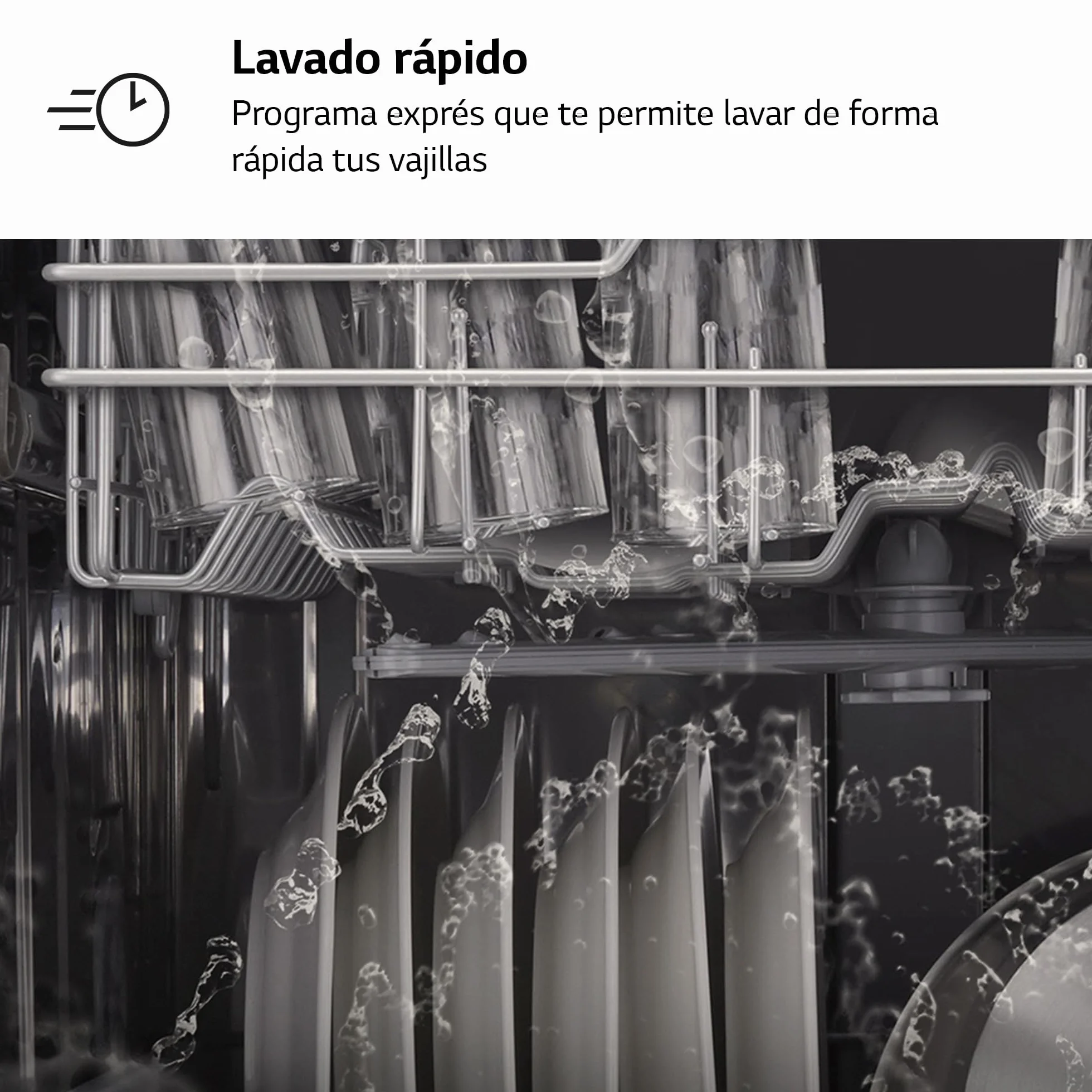 LG Lavavajillas 60 cm 13 cubiertos Serie 100 Inox Antihuellas