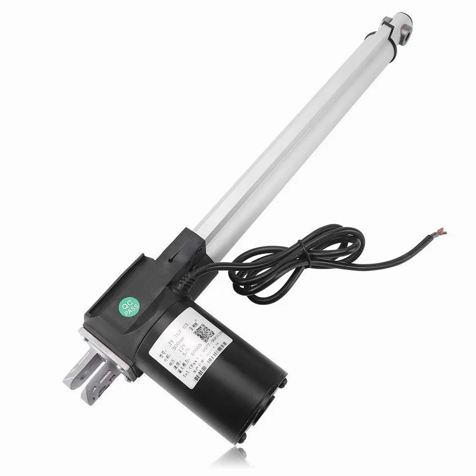 Accionamiento lineal de 12 V CC, actuador lineal, motor lineal, actuador lineal, actuadores para abrepuertas eléctricas médicas electrónicas, 6000 N, 300 mm