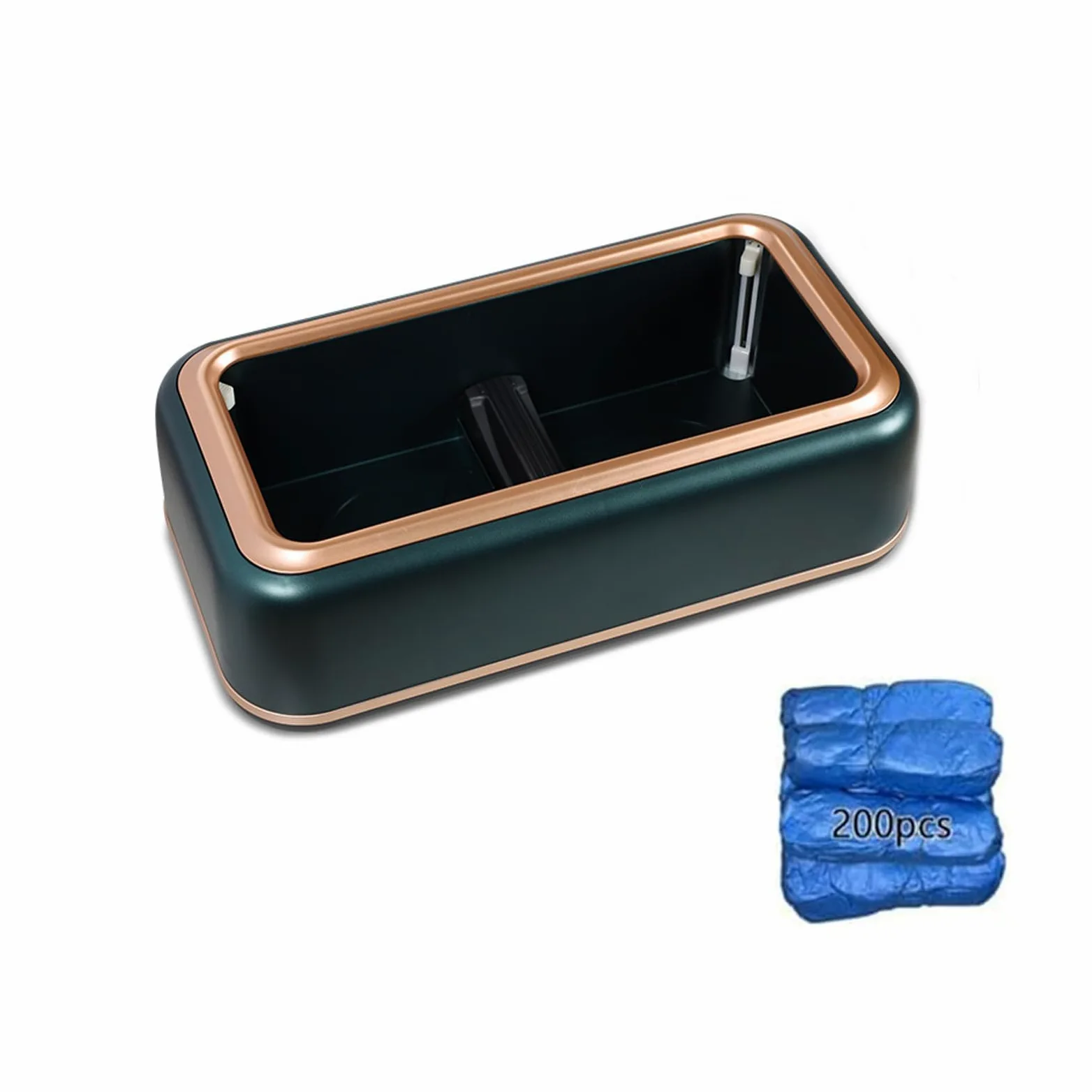 Dispensador Automático de Cubrezapatos Máquina de Cubrezapatos con 200 Piezas Cubrezapatos Desechables Cubrebotas Impermeable, A Prueba de Polvo for Hogar Médico Tienda y Oficina Plata/56(Color:Green)