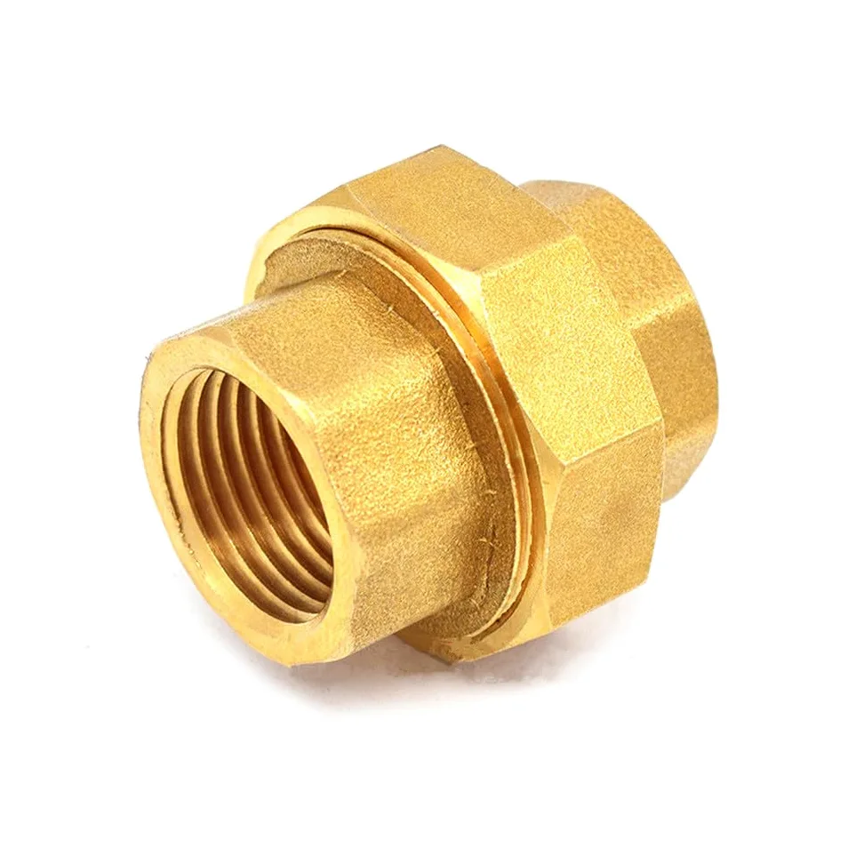 Accesorios de fontanería de latón, accesorios de tanque con junta móvil, rosca hembra de 1/4", 3/8", 1/2", 3/4" y 1", 1".