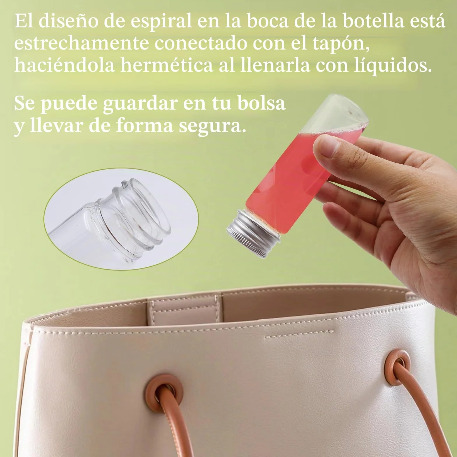 Tubos de ensayo de plástico 50 ml con tapa de rosca, transparentes para flores