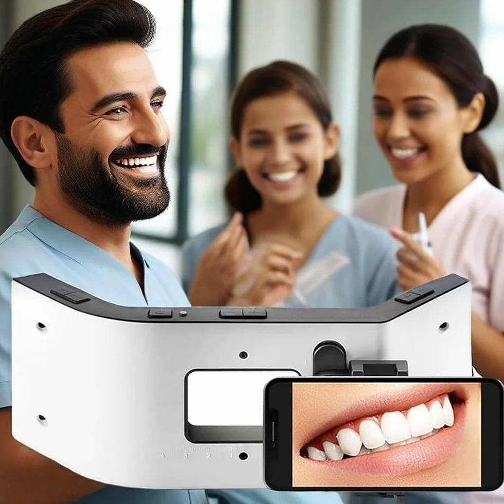 Luz para Fotografía Dental LED 6000-6500K Brillo Ajustable con Soporte Universal