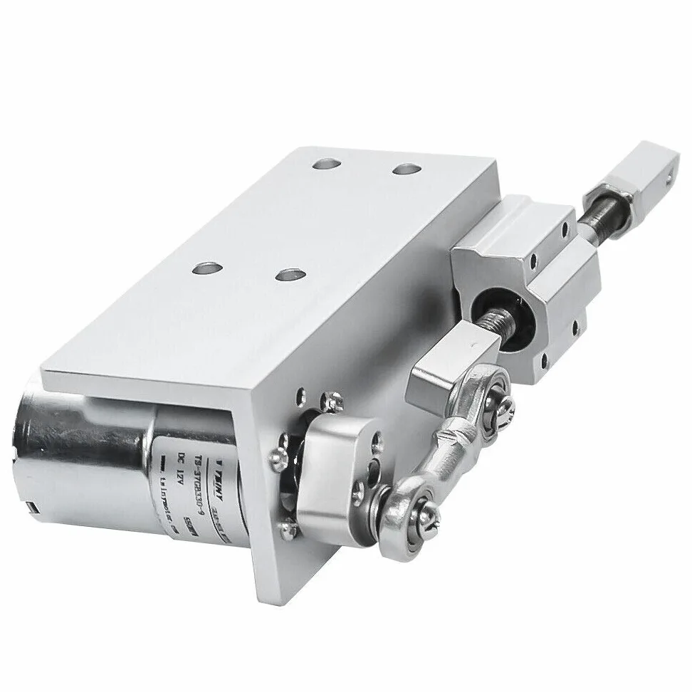 Actuador lineal eléctrico de movimiento, para ciclismo, motor alternativo DC 12 V 24 V con carrera de 12 mm, 16 mm, 20 mm, 12 Volt, 600 rpm., 600