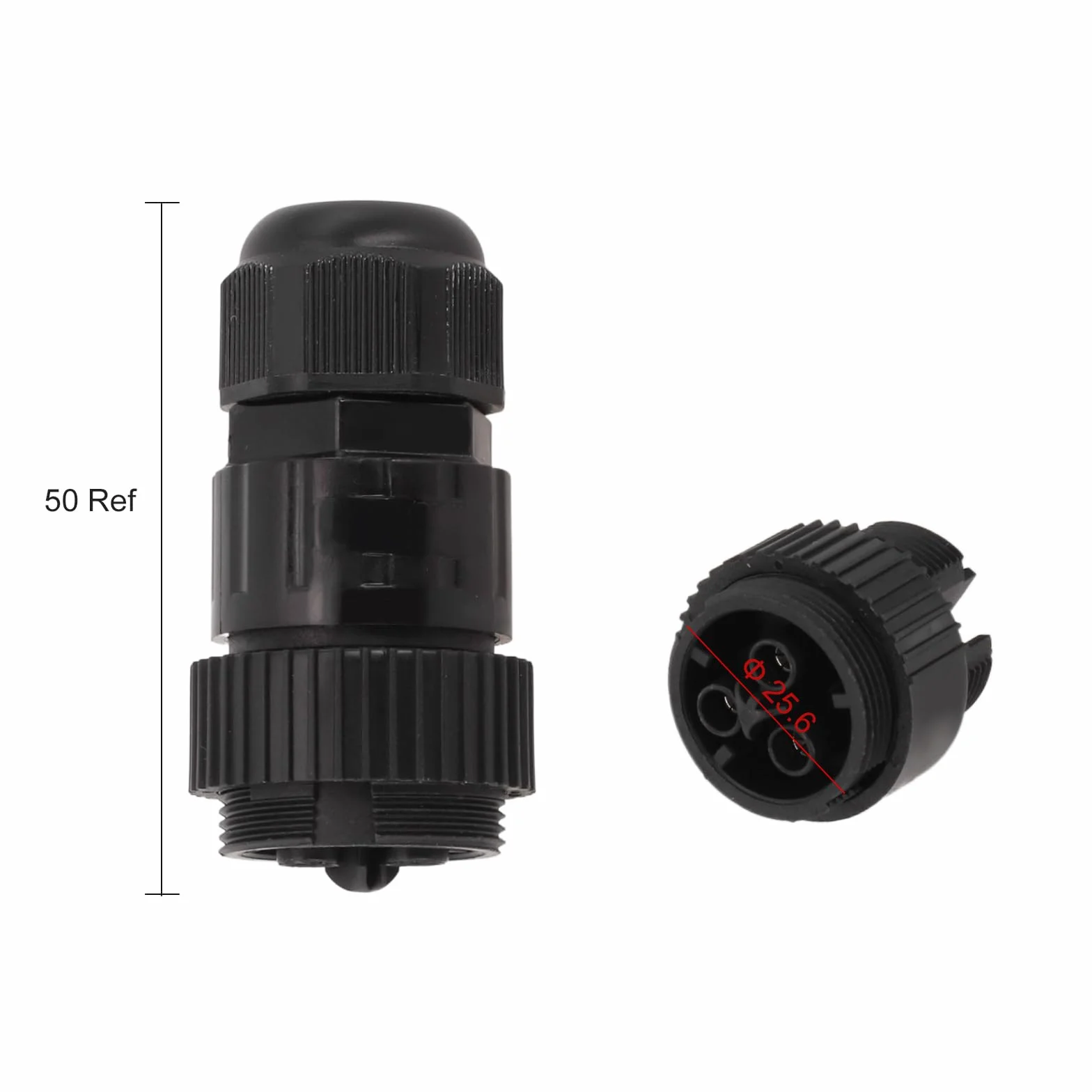 Conector solar de CA para microinversor APSystems EZ1 EZ1-M, 17,5 A, IP68, impermeable, resistente a los rayos UV, rango de funcionamiento de -40 °C a 85 °C