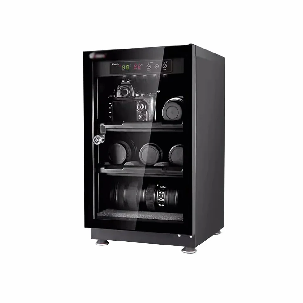 Equipo Fotográfico Sellado Caja De Secado, Caja De Almacenamiento Electrónica A Prueba De Humedad, Gabinete De Exhibición De La Cámara,Negro,40L