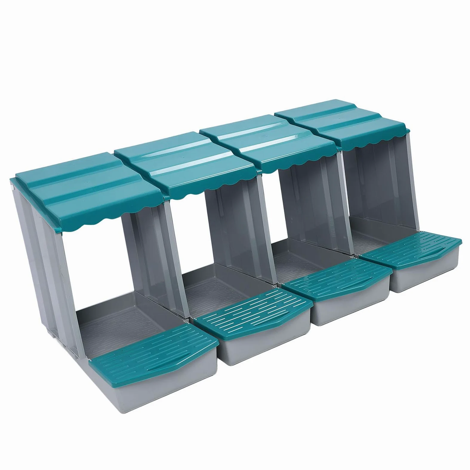 Qcwwy Caja Nido para Gallinas de 6 Orificios, Caja para Poner Huevos de Material PP con Percha Oscilante, Fácil Montaje, Diseño Extraíble para una Rápida Recolección de Huevos, Calidez
