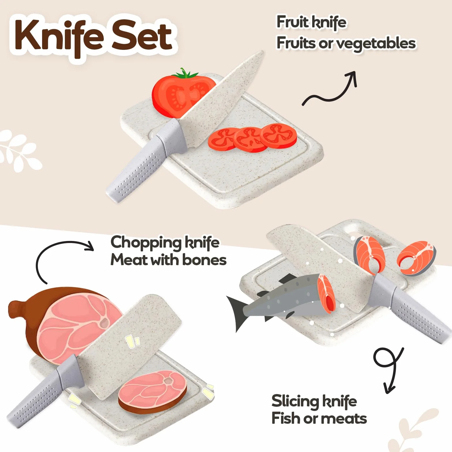 HYAKIDS Juego de Cocina para Niños, Ollas y Sartenes, Utensilios de Chef 3-5 Años