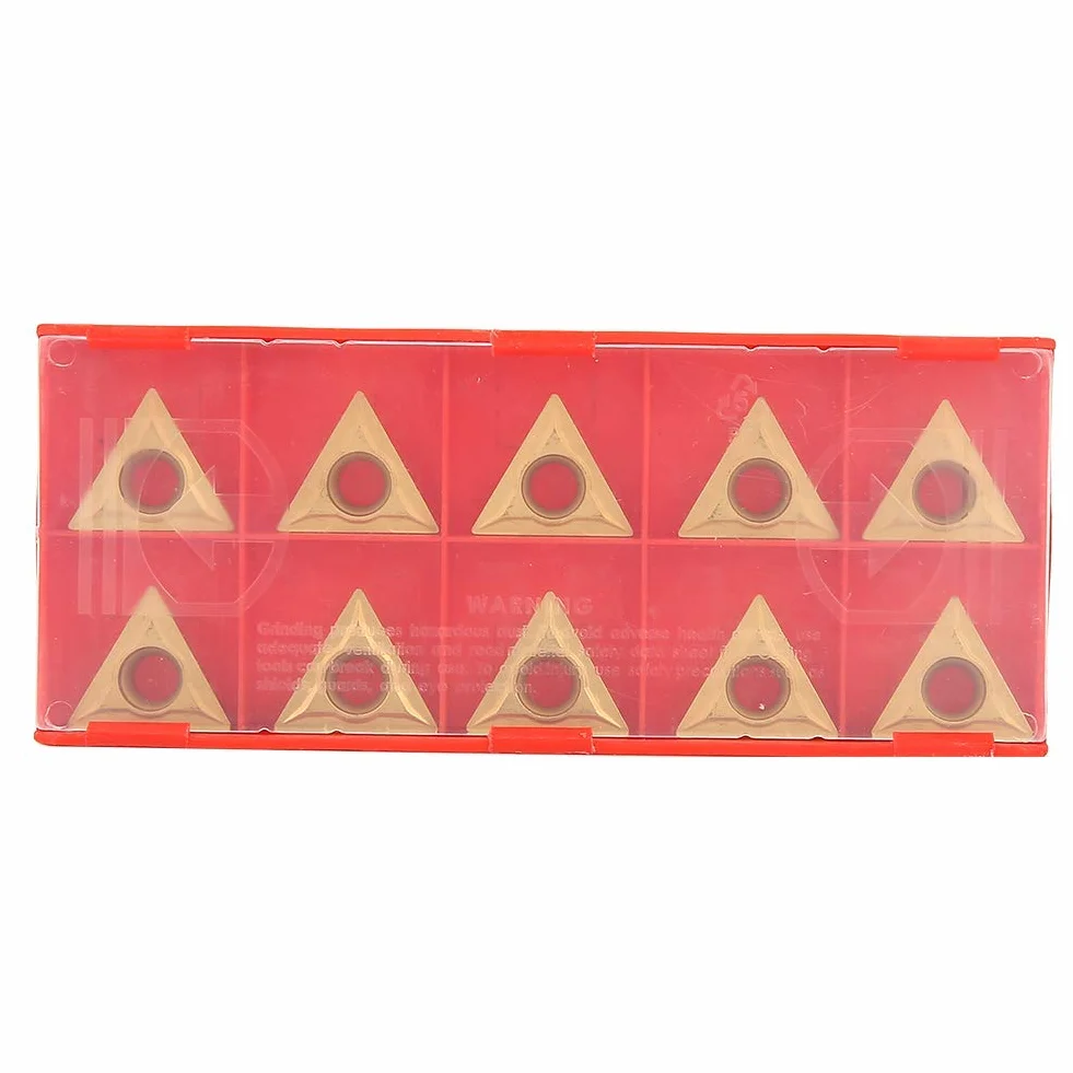 TCMT 16T304 Insertos de Torno Triangular Carburo 10 Uds Herramienta de Torneado