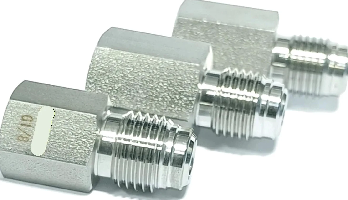 Adaptador BSPP hembra a VCR macho, conector de acoplamiento de acero inoxidable para tubería