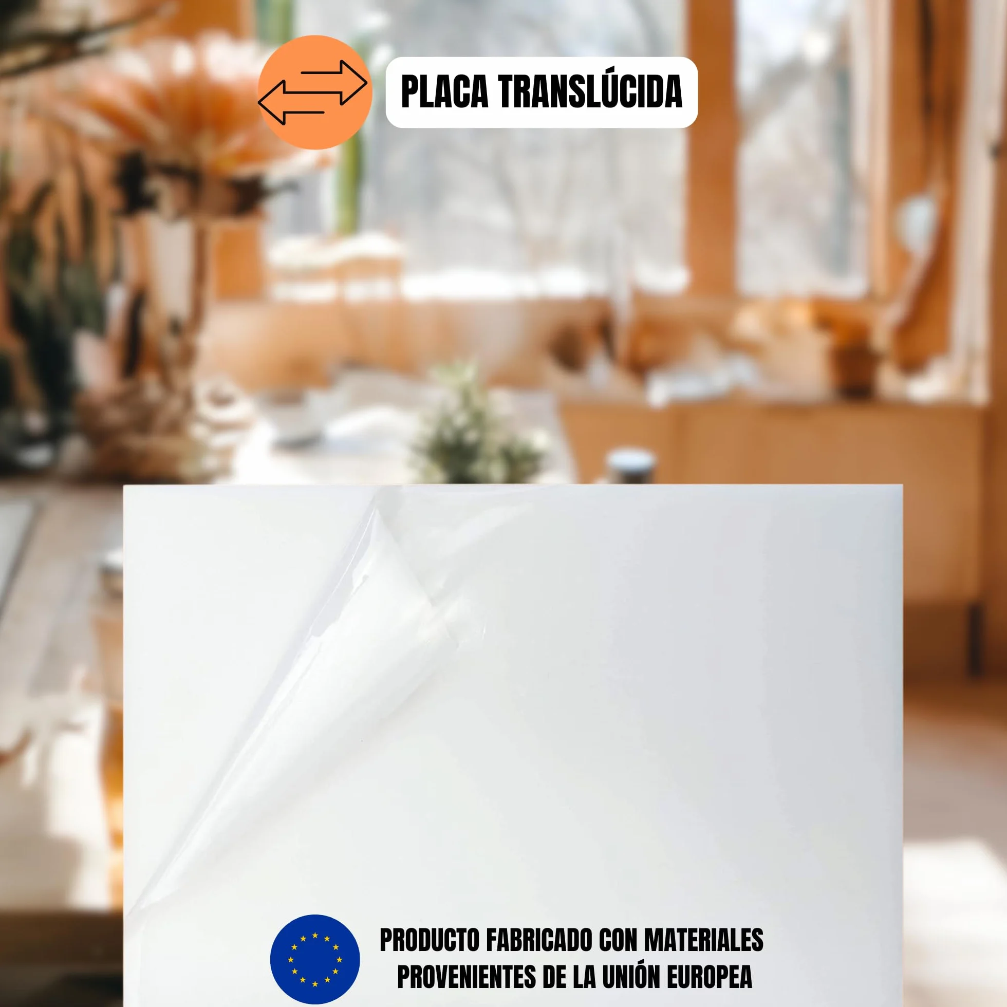 GOYAPRINT Metacrilato Blanco Opal 5MM Plancha Acrílico 21x29,7 cm