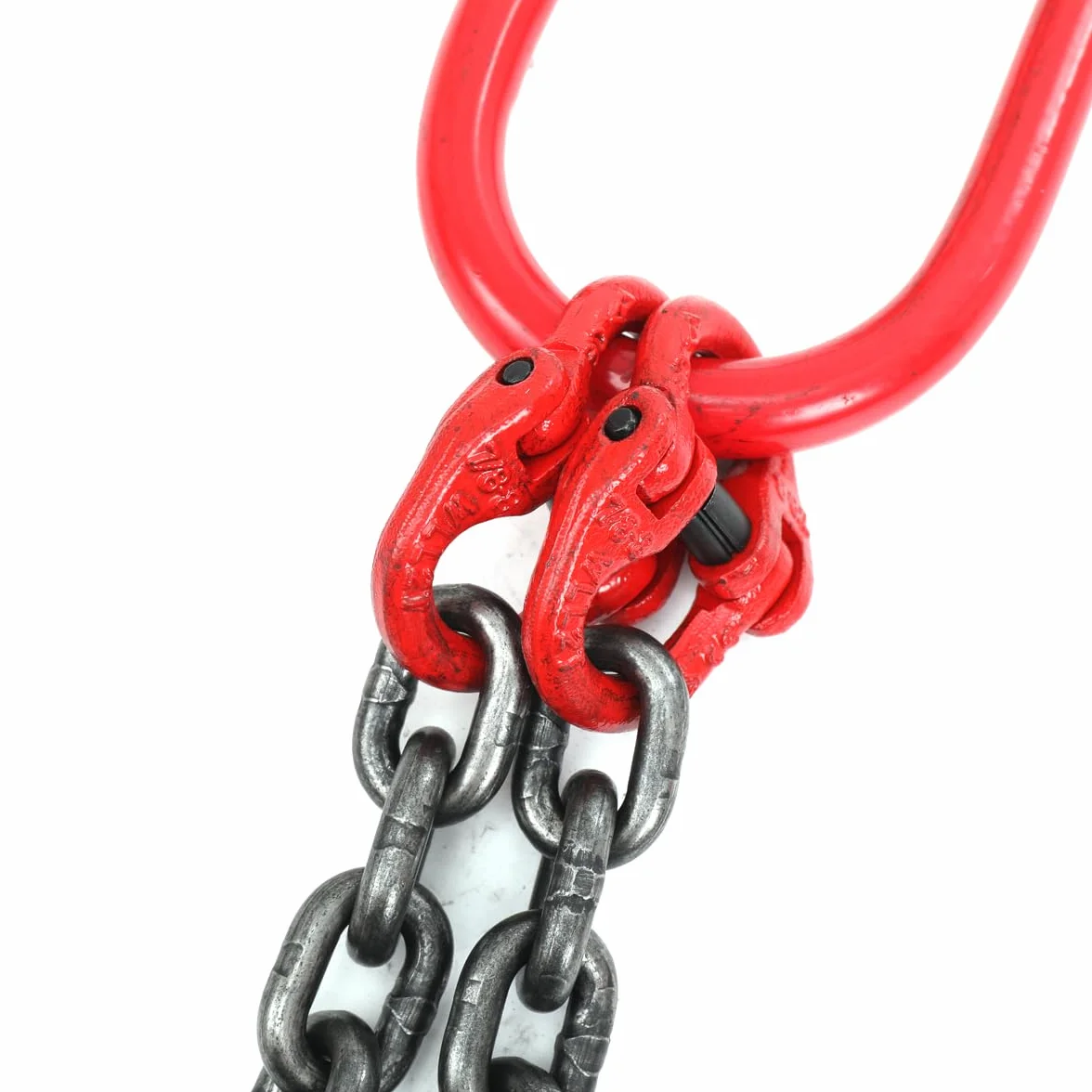 Cadenas de Elevación G80, Cadena de 2 Hebras, Eslinga de Carga 1,5M, Acero Aleado