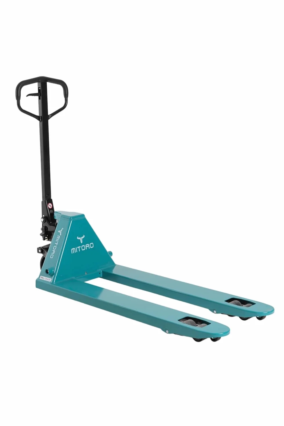 Transpaleta Manual Industrial MiToro - 2500kg - Horquillas 550x1150mm – Elevación 75-190mm - Ruedas Poliuretano PU - Bomba Hidráulica Profesional – Mango en Caucho – Almacén Logística