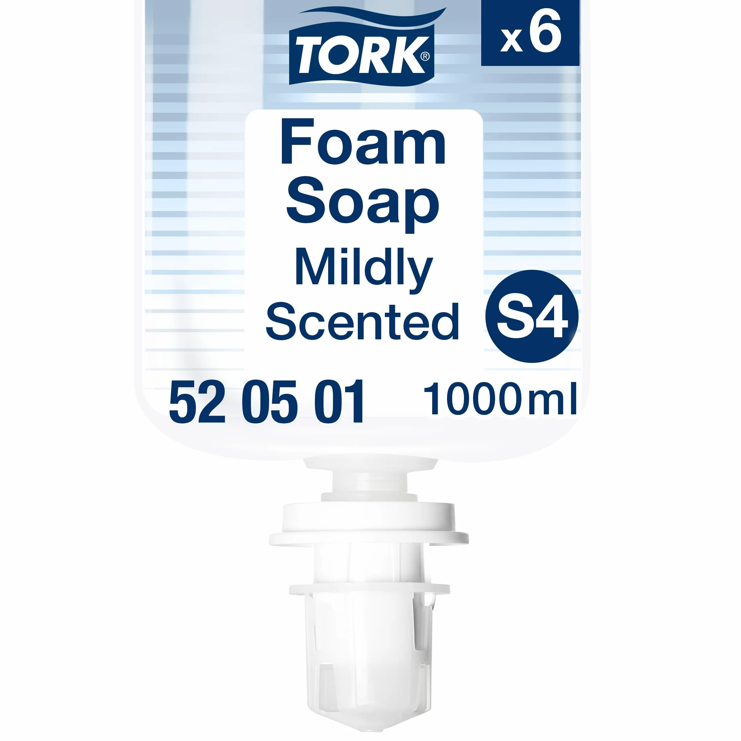 Jabon en espuma tork s4 rehidratante aroma delicado bote de 1000 ml