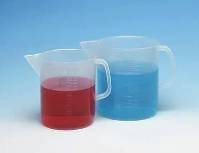 Cole-Parmer - Vaso de precipitados de PP de baja forma con mango y boquilla de vertido, 3000 ml, 2/Pk