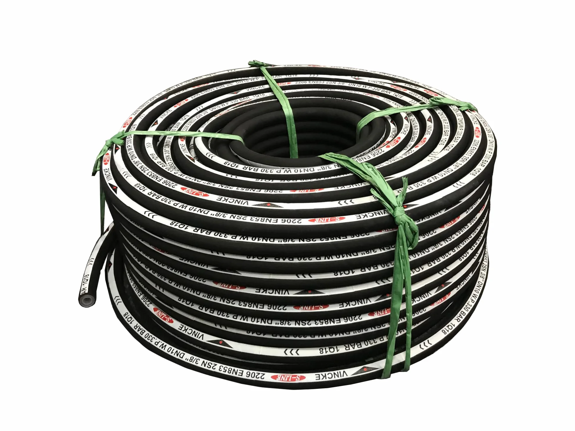 Reel of Vincke 100R2AT - Manguera hidráulica estándar de 2 cables, diámetro de 1/2 pulgada, bobina de 10 metros