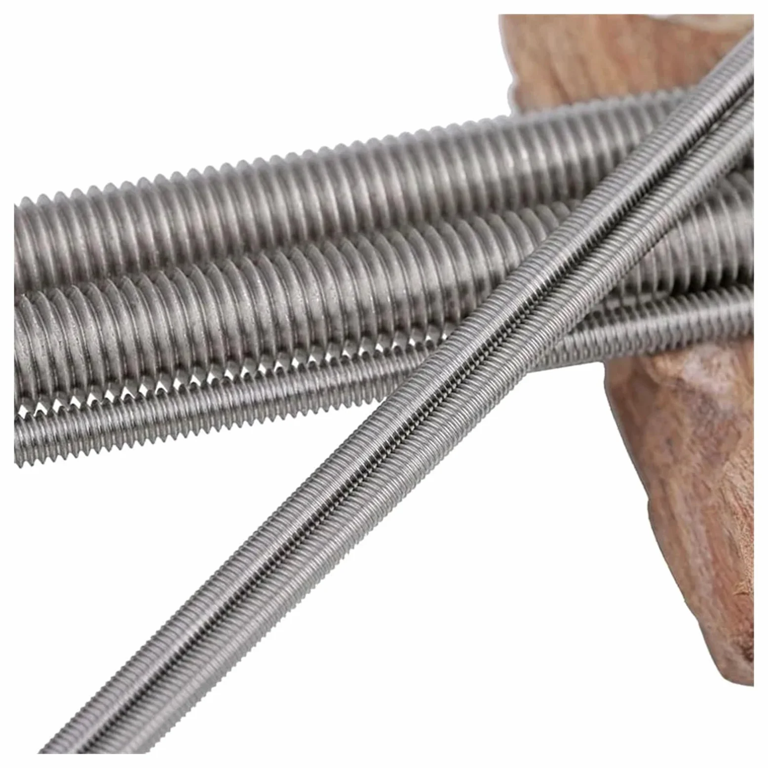 Varilla roscada de acero inoxidable, Stainless Steel Full Thread Headless Bolt Stud Multiple Sizes(10pcs,M6x400)