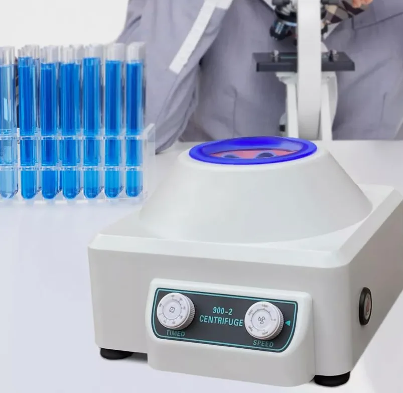 Centrifugadora eléctrica de escritorio digital Centrífuga de mesa con tiempo y velocidad ajustable para hospitales laboratorios bioquímicos 23 x 25,8 x 17 cm