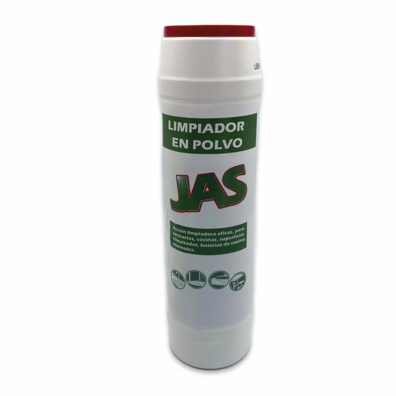 JAS polvo limpiador clorado 500 gr caja 24 unidades