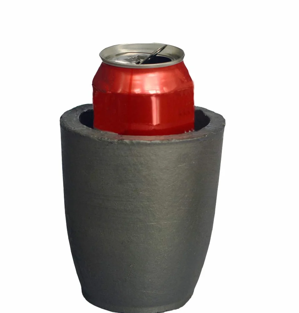 LLF Crisol de fundición de grafito para horno, 350 ml, oro, plata, cobre, latón, aluminio