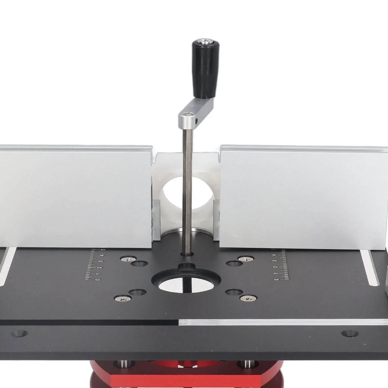 Elevador de Enrutador con Placa Superior, Base de Elevación de Enrutador para Carpintería, Ranurado, Recorte, Biselado, Mesa para Máquinas de Carpintería (Negro)