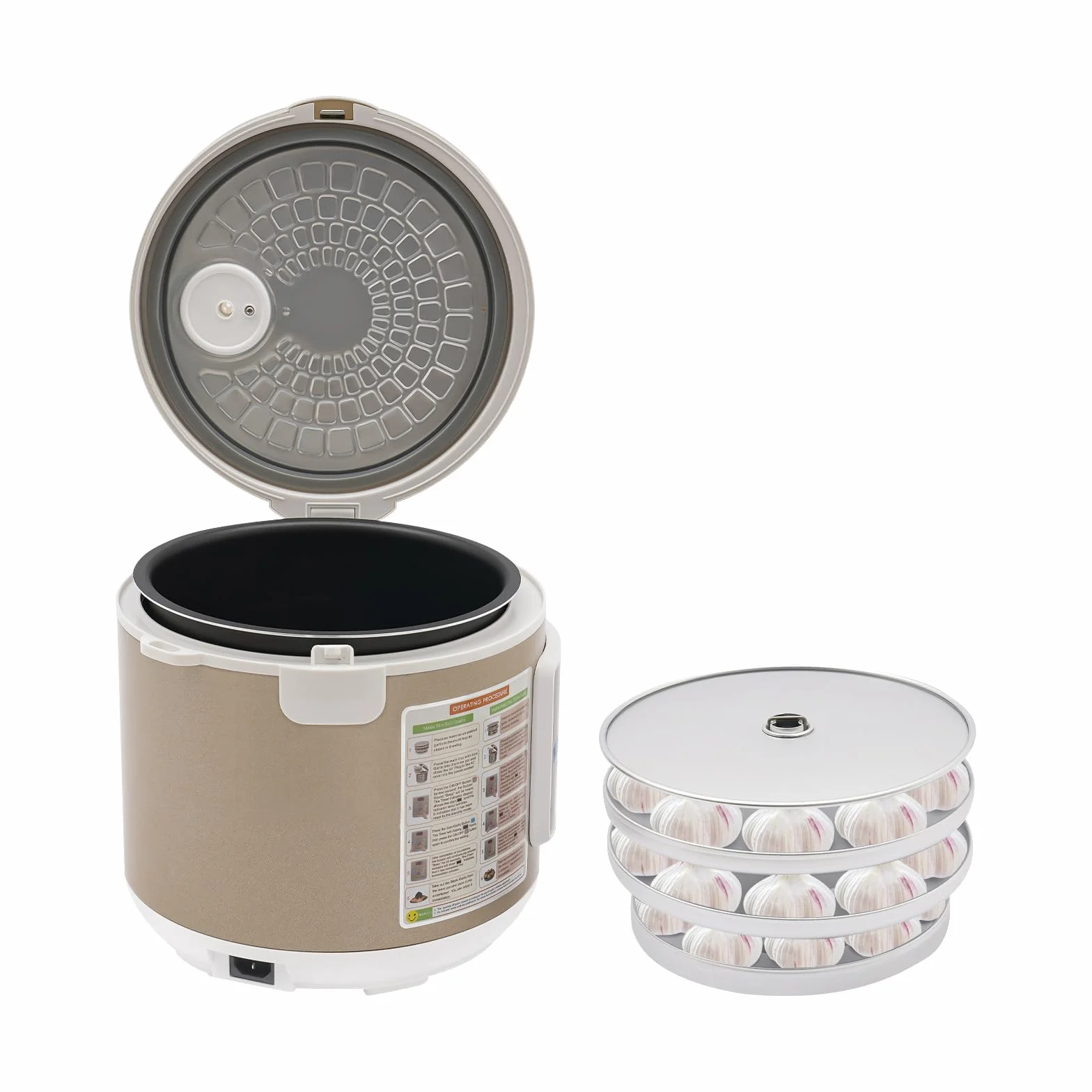 Fermentador de ajo negro 5 litros automático 12-15 días control calefacción constante 360°