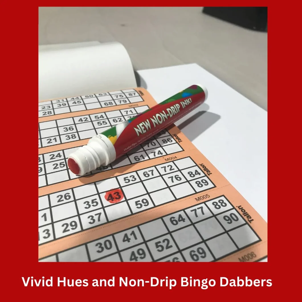 Bingo Dabbers Paquete 36 unidades Bolígrafos sin goteo Juegos Bingo