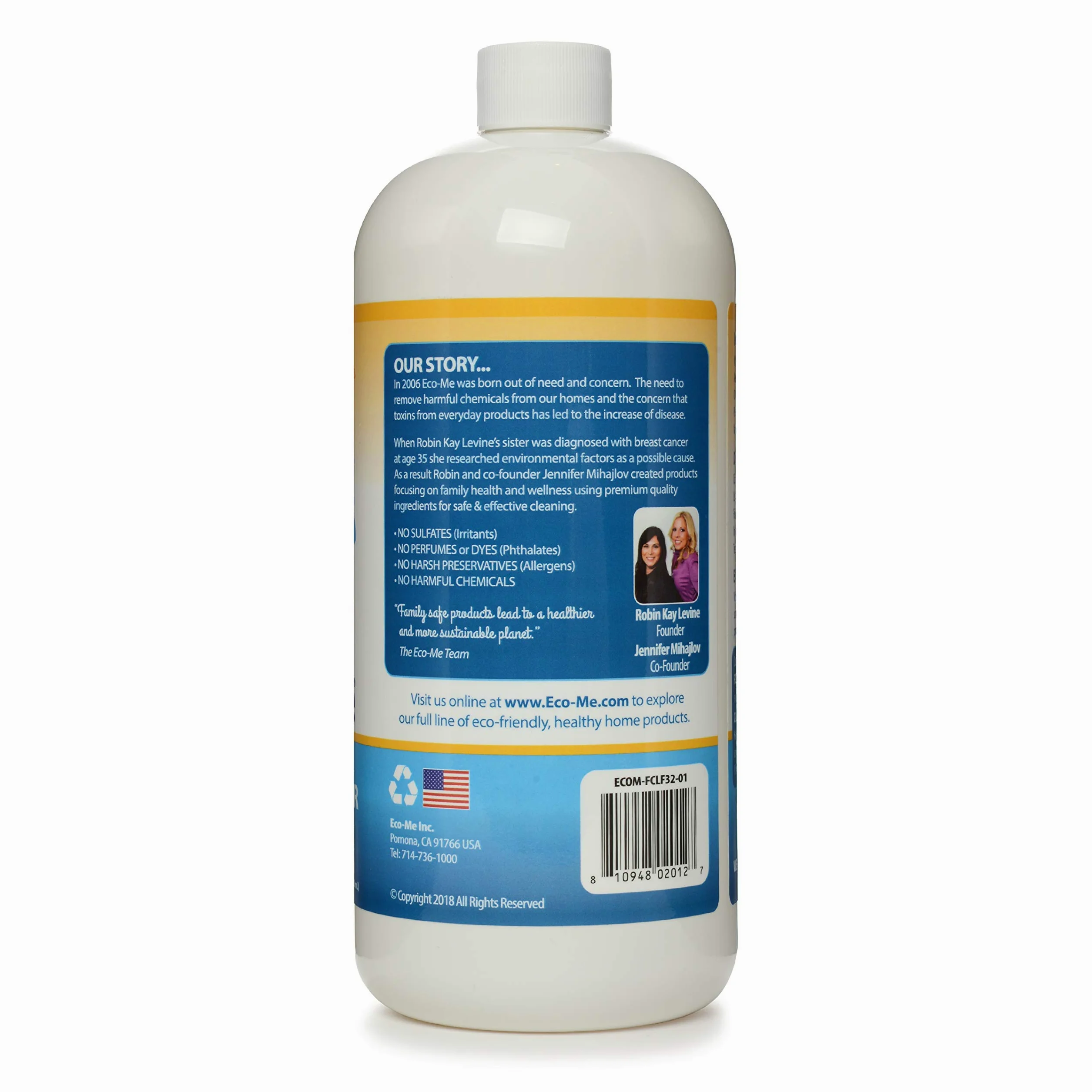 Limpiador de suelo natural Eco-Me, limón fresco, 32 ml de líquido