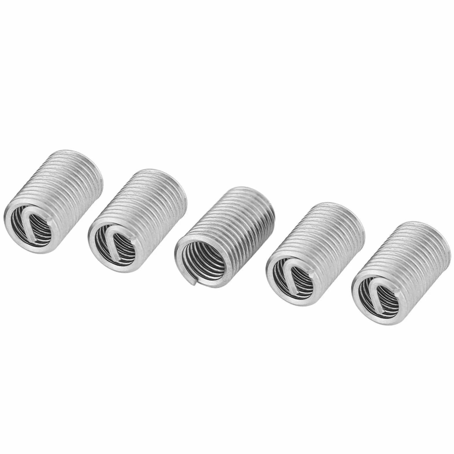 Kit de Inserto de Reparación de Tornillos SS304 M6x1.0x3D - 50 Piezas Helicoils de Acero Inoxidable