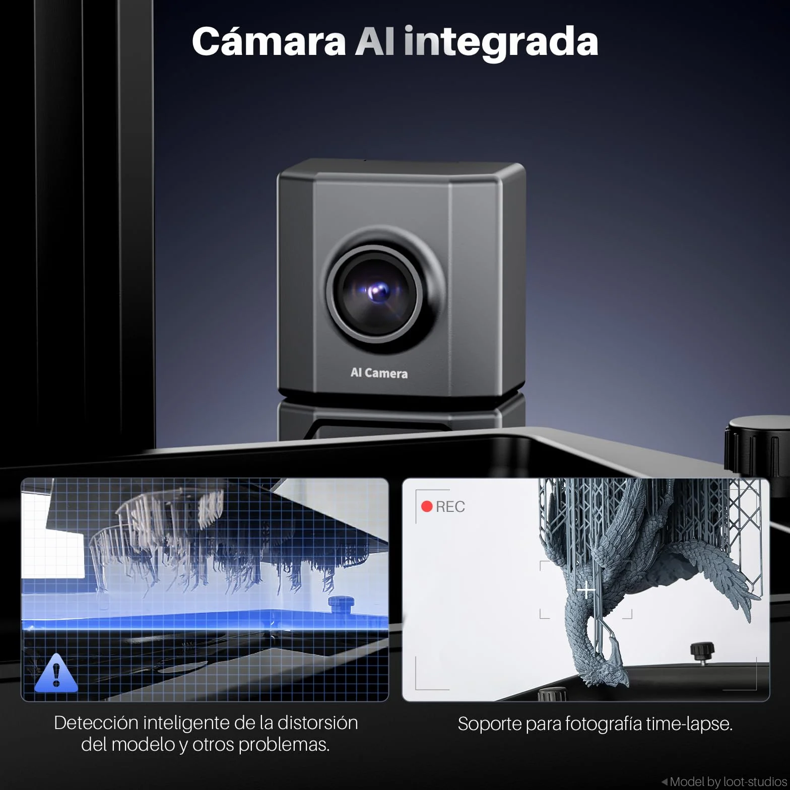 ELEGOO Mars 5 Ultra 9K Impresora 3D Resina, Nivelación Automática, Rápida Impresión 3D a 150mm/h, Cámara AI, Impresión WiFi Cluster, Gran Tamaño de Impresión 153.36 * 77.76 * 165mm³