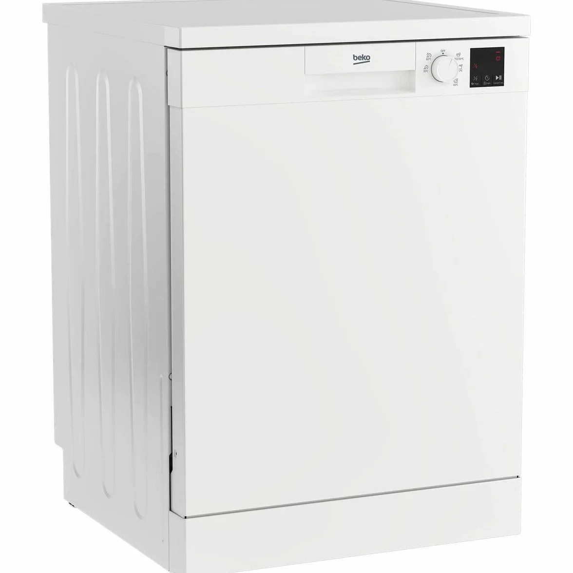 Beko DVN05320W Freestanding Dishwasher, 13 Place Settings, Blanco