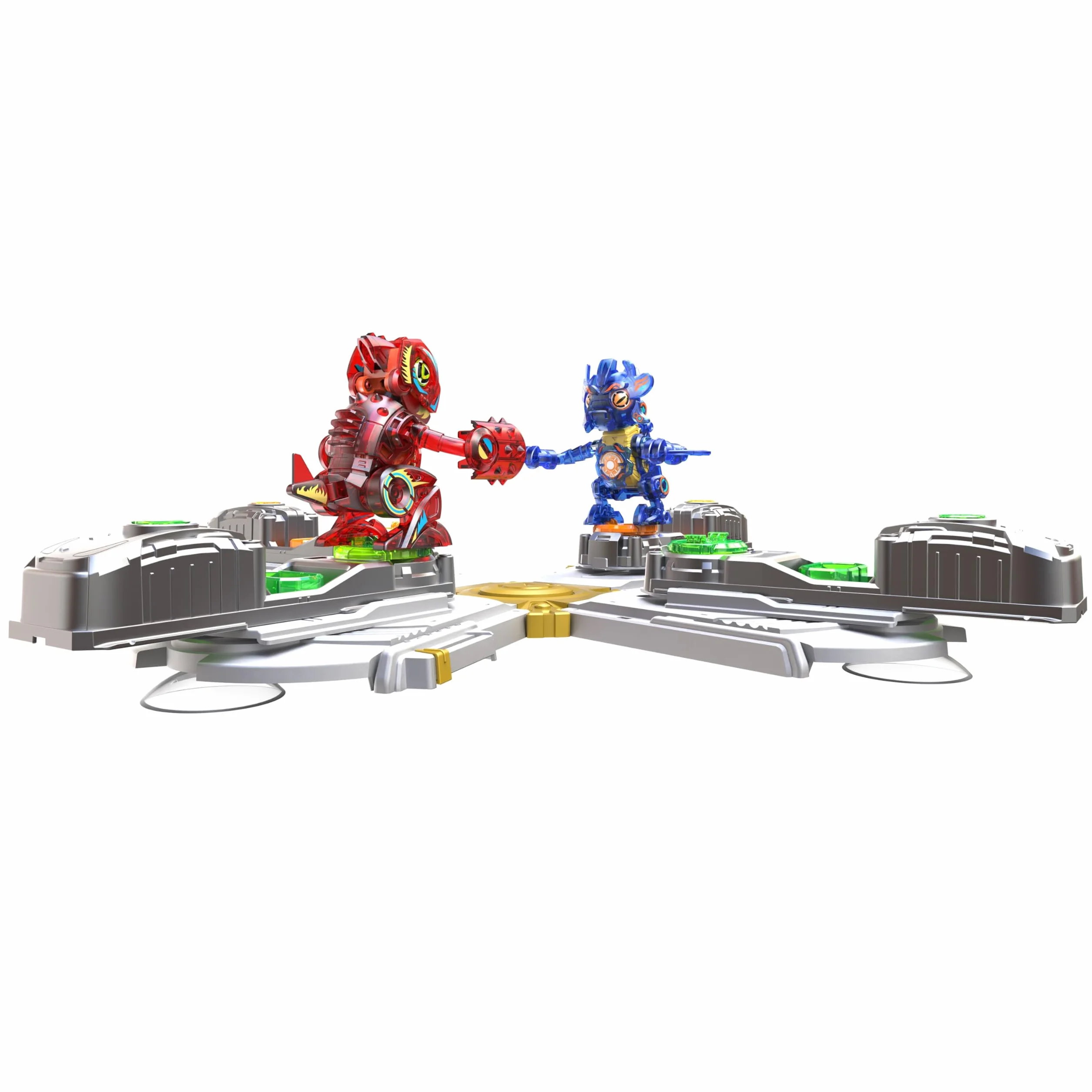 Bizak Biosaurus Kombat Estadio Arena Kombat, 2 criaturas electrónicas 9cm, 20 piezas, luces y sonidos, arena combate 4 jugadores