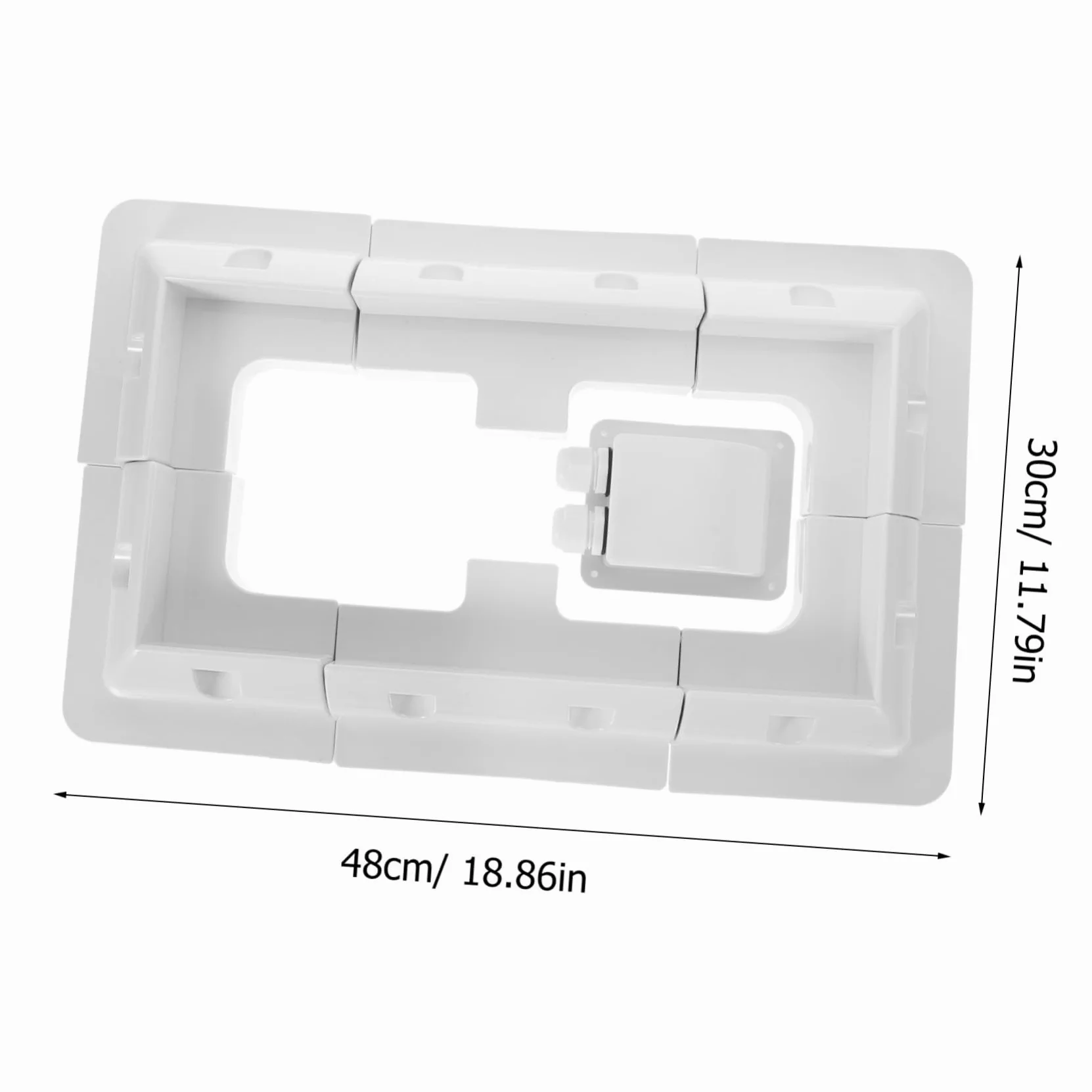 Soporte para Panel Solar Blanco 7 Piezas Abs para Remolques Rv | Montaje Exterior para Embarcaciones, Instalación sin Taladro, Estructura Robusta y Estable, Acabado Moderno