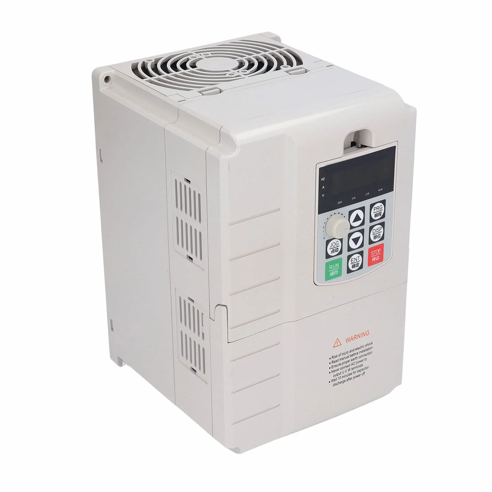 Unidad de Frecuencia Variable, 5.5KW Entrada Monofásica de 220 V Salida Trifásica de 380 V 8 Etapas Programables Unidad VFD Control PID Ruido bajo Ajustable Inversor de Controlador de Velocidad VFD