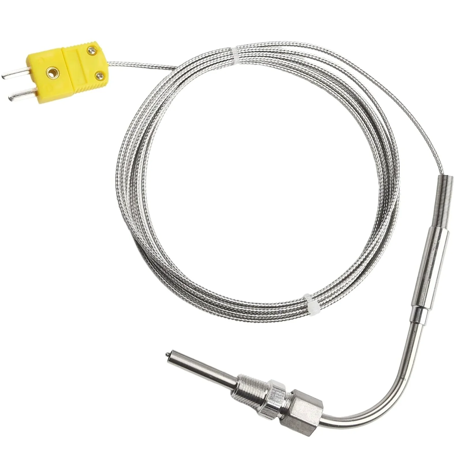 Sonda de escape Roscas de termopar EGT Bloqueo de presión tipo K de alta temperatura Acero inoxidable ajustable Fácil uso