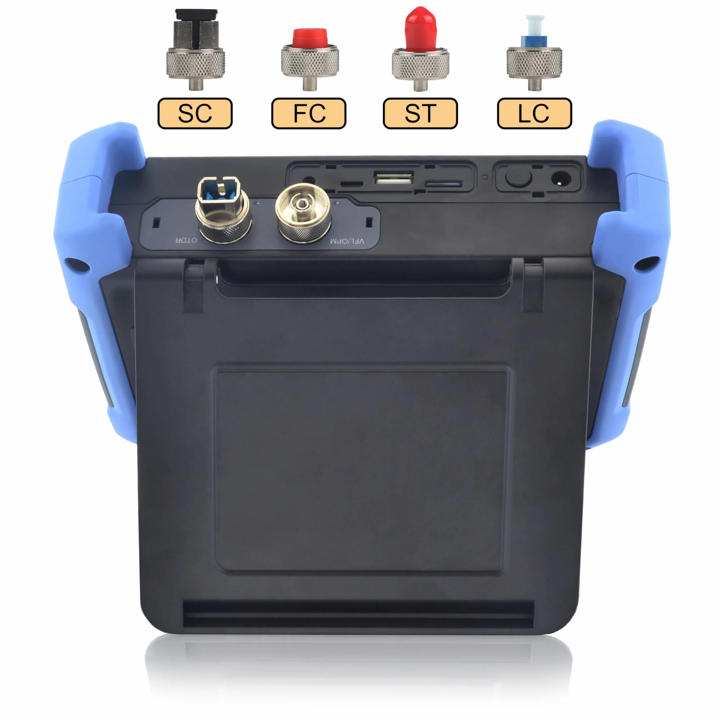 1310nm/32dB+1550nm/30dB SM OTDR Probador de Monomodo Fibra Con OPM+OLS+VFL+Mapa de Eventos+Módulo APP+Pantalla Táctil de 7” Compatible con SC+ST+FC+LC/UPC&APC-SS315T-2A1