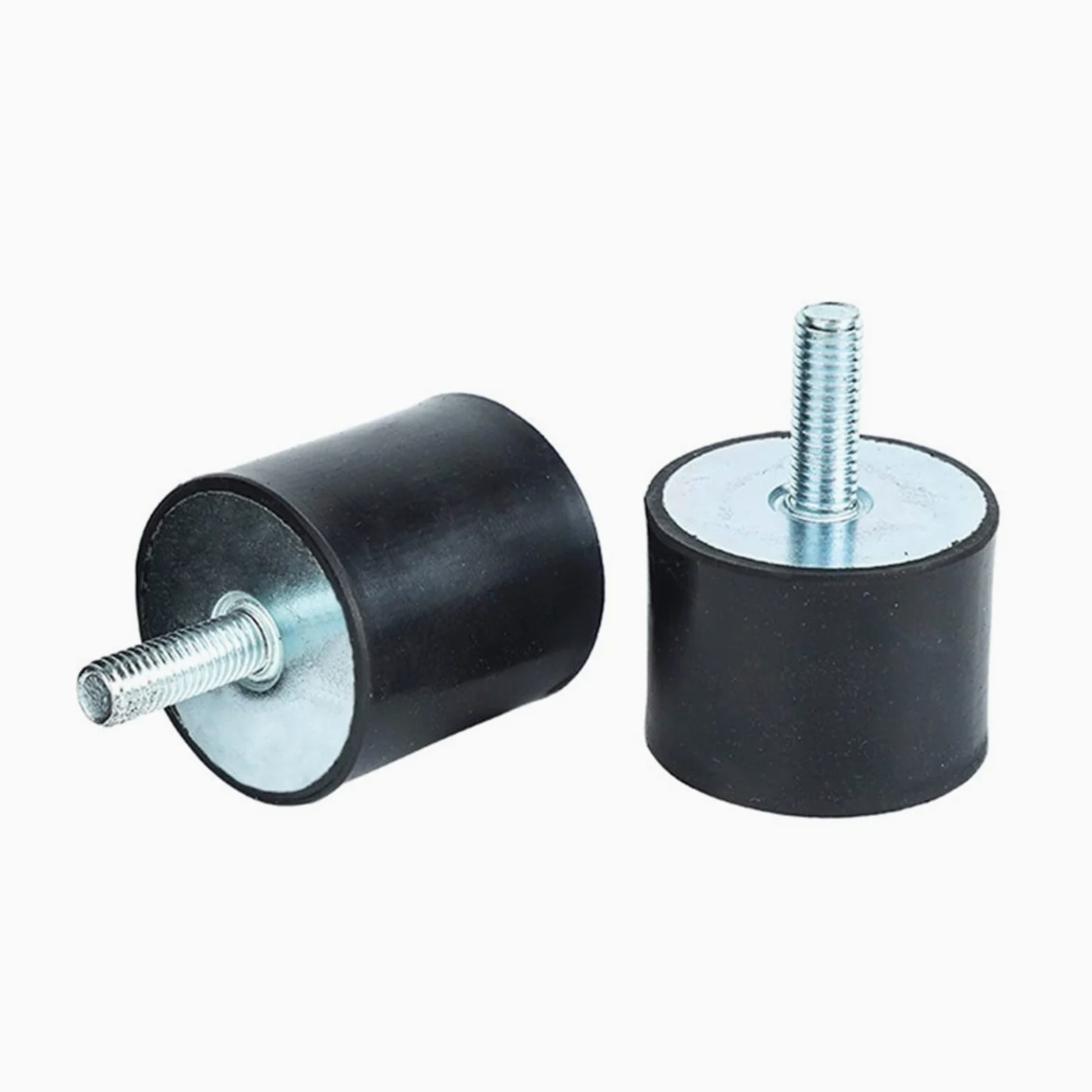 Soportes de Bobina de Goma, Soportes aisladores de vibración, 4 Piezas de Rosca M8, aislador de Bobina cilíndrico Que Absorbe los Golpes(M8 40x20mm)