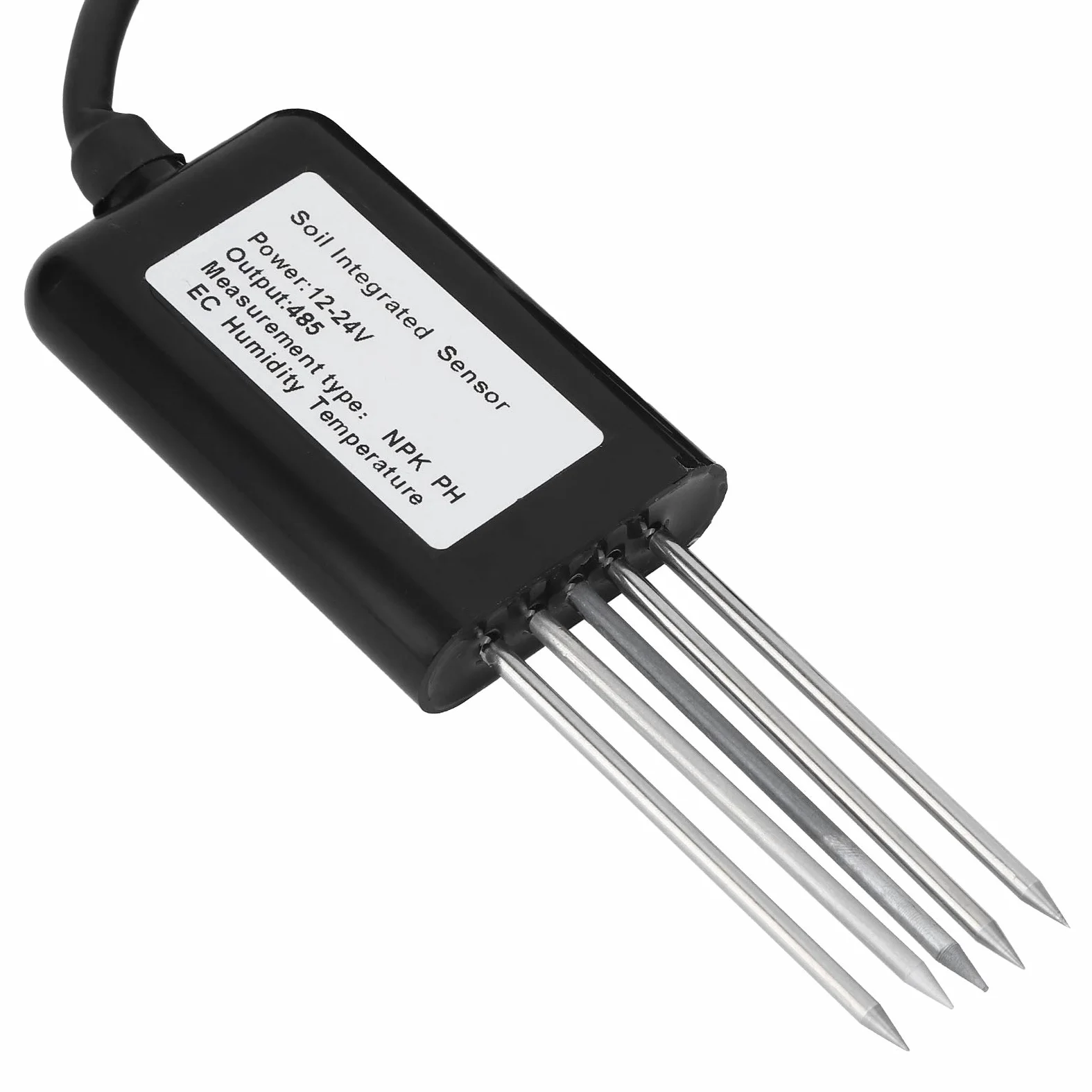 Detector de Conductividad con Sensor RS485 Multiparámetro de Suelo de 5 Pines para Riego con Ahorro de Agua de Flores y Verduras