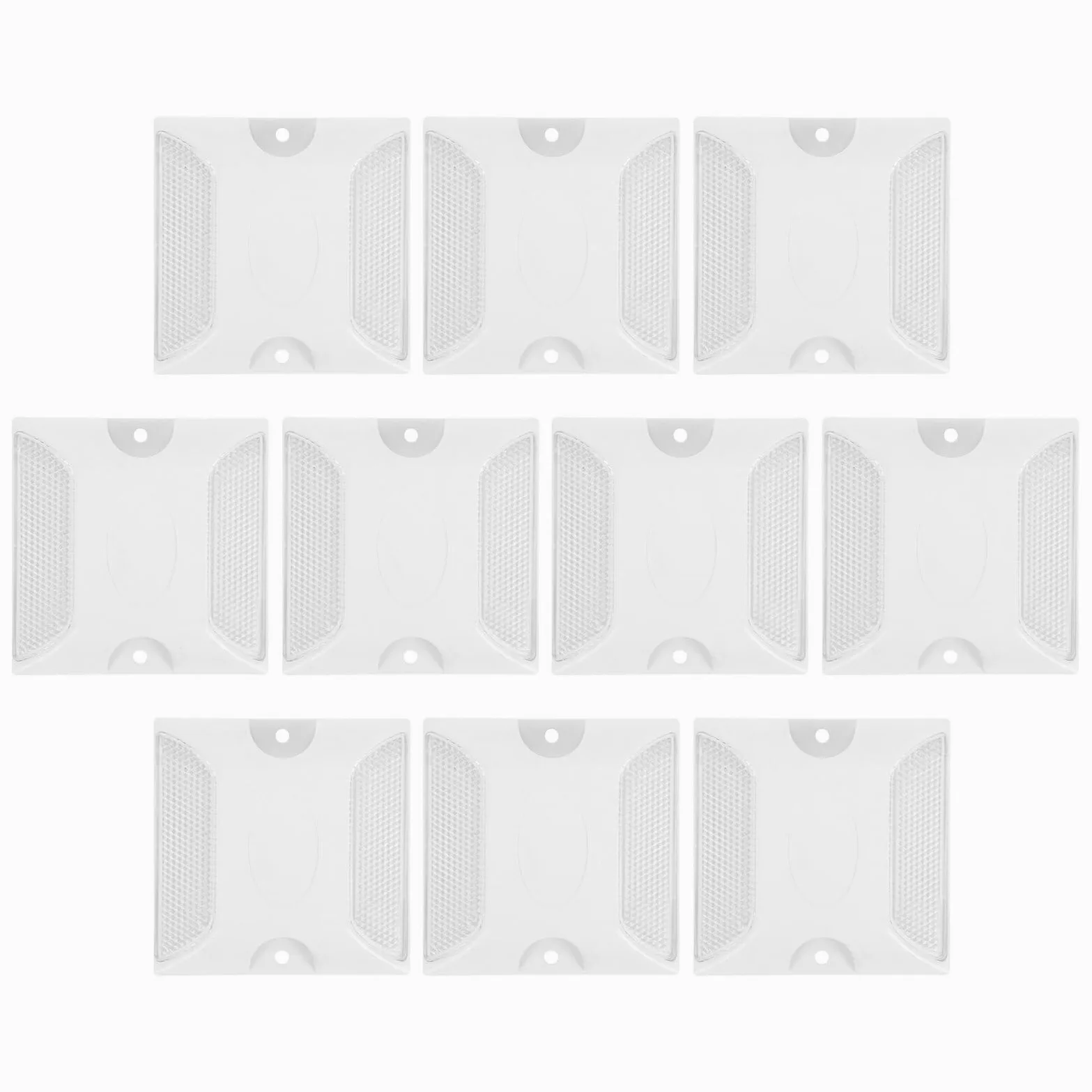 3 series Marcadores De Seguridad Para Pavimento Reflectores De Cruce De Peatones Reflectores De Tachas Para Carreteras Para Entradas De 10 piezas x 3