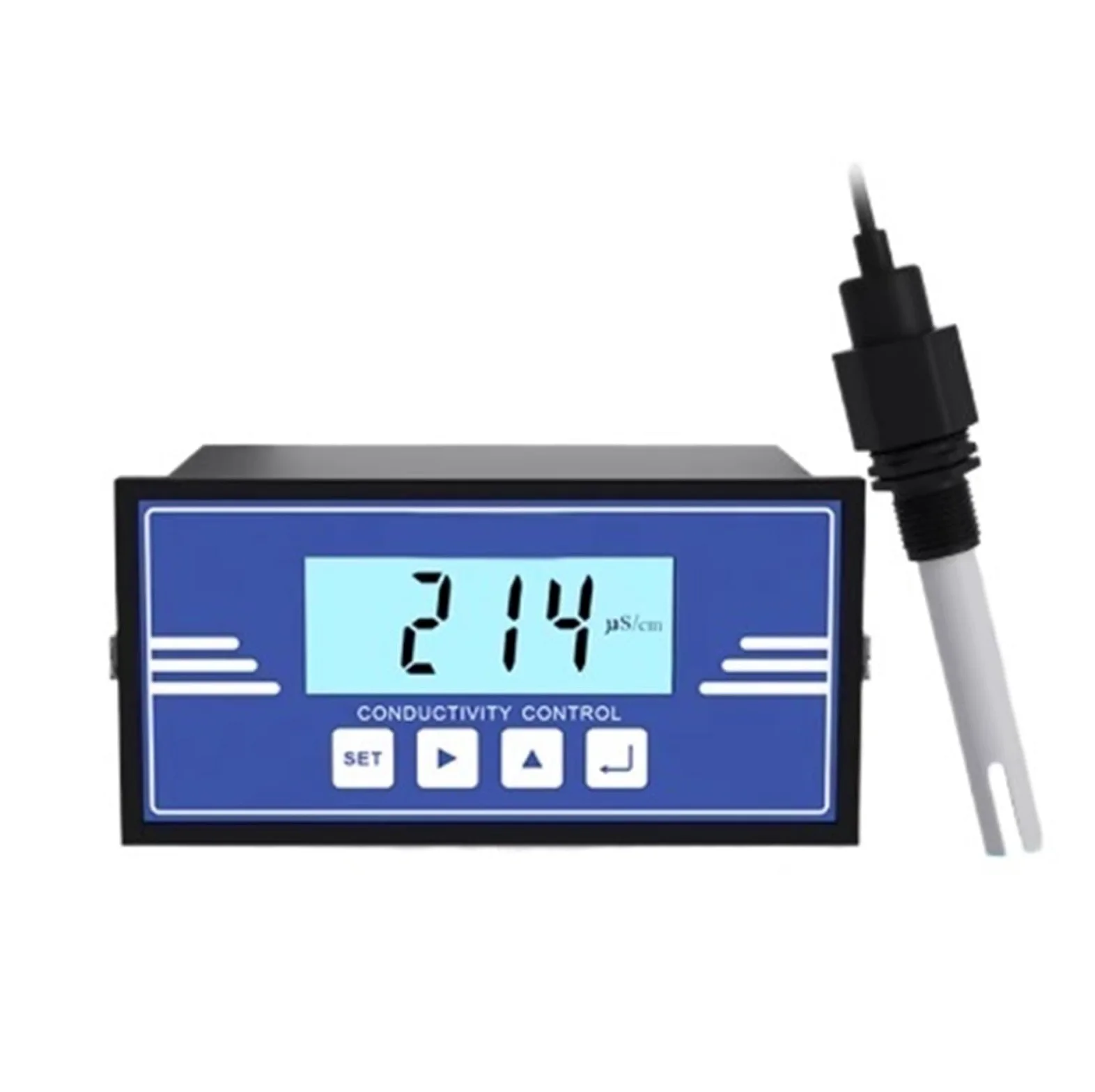 Controlador del medidor de conductividad + electrodo con carcasa de plástico
