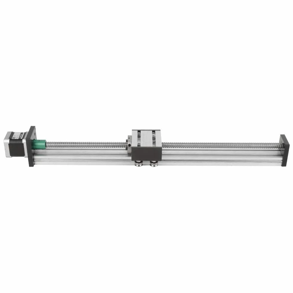 Akozon Tornillo de bola automático CNC Corredera de deslizamiento Actuador de etapa larga Guía de mesa Aluminio 400 mm