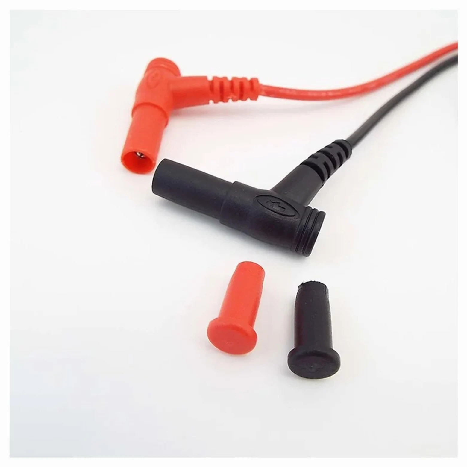Cable de prueba de clip de banana a cocodrilo de 20 A, cable de doble muestra para multímetro