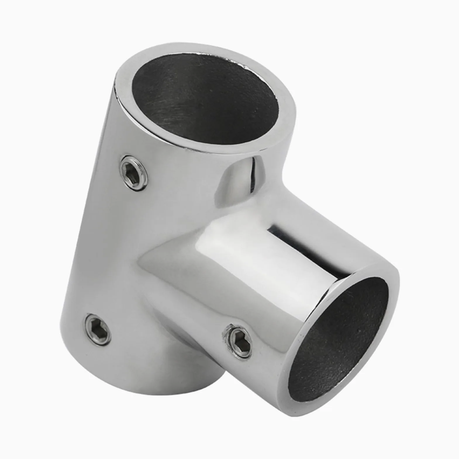 Tees de acero inoxidable 316 90 grados for barco, accesorios pasamanos 3 vías for, Conector tubo, Hardware marino(22mm)