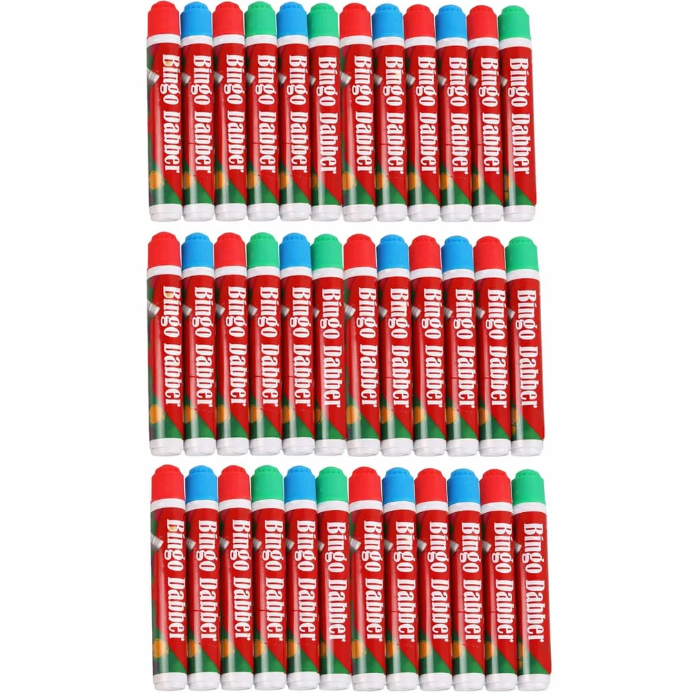 Marcadores de Bingo Dabber que no gotean Juego de 36