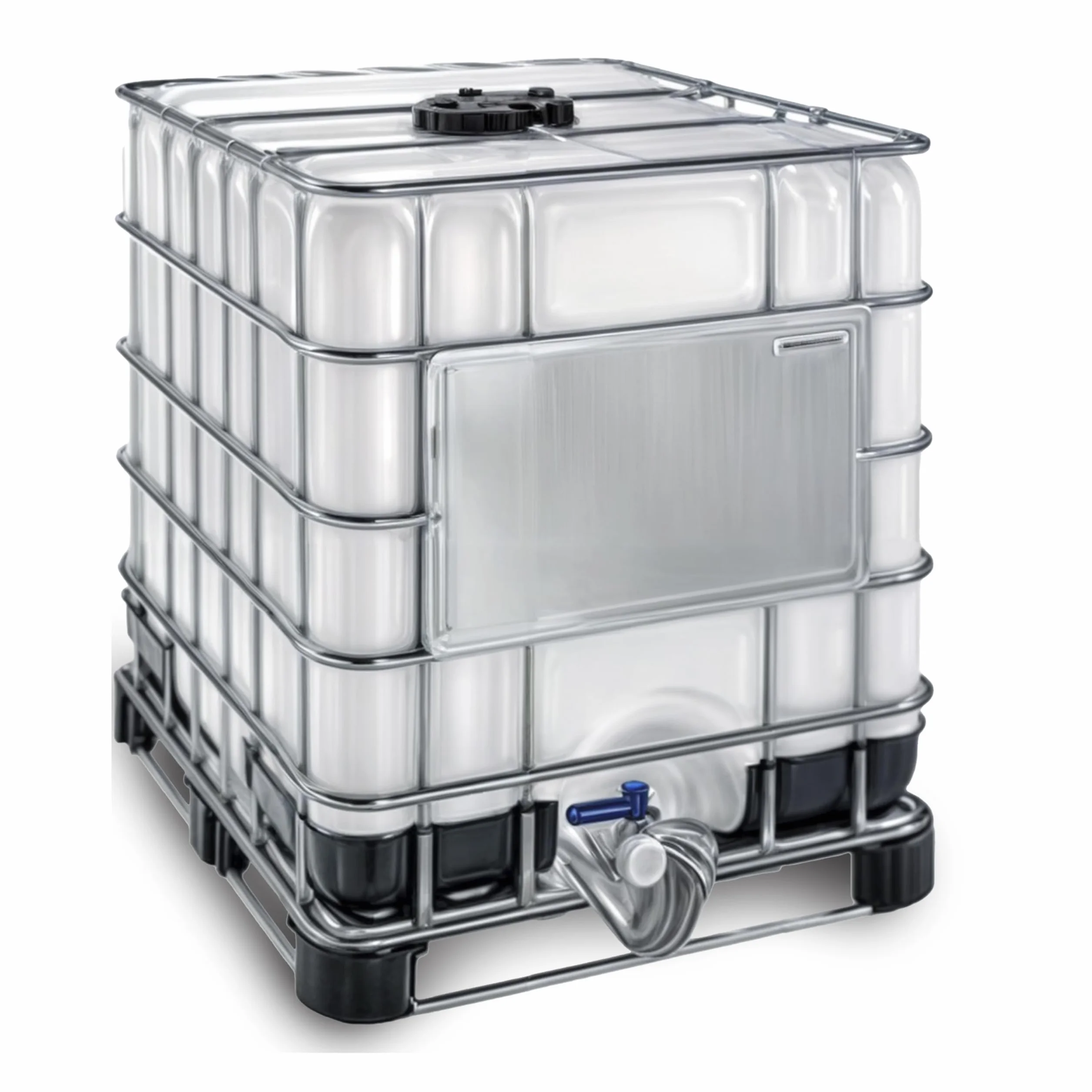 MASCHIO - Cisterna rectangular translúcida (1000 litros, con paleta híbrida (metal con tacos de plástico) y grado alimenticio (no aprobado ADR)